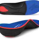 Maximum Cushion Shoes Inserts, Plantar Fasciitis Insoles for Men & Women, Arch Support Orthotics for Heel Pain Relief, Standing All Day, Work Boots (Mens 5-5.5 | Womens 7-7.5, Starry Blue)