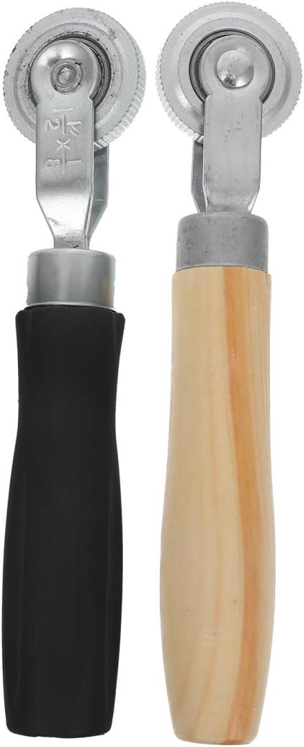 Tire Repair Roller Tool 2-Piece Set for Car Tire Patch Application with Seam Roller Design 7.28X1.45X0.51 Inches Automotive Repair Tools for Sidewall and Cold Sealing