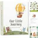 Baby Memory Book Keepsake  Simple & Personalized First 5 Years Milestone Journal for Baby Boy or Girl  Gender Neutral Baby Journal, Baby Scrapbook & Photo Album, Newborn Keepsake Gift