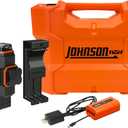 Johnson Level & Tool JLN300-GN3360 Laser Level, Self Leveling, 3x360 Plane Laser with GreenBrite Technology, Magnetic Base, Hard-shell Carry Case, Lithium Ion Battery, Magnetic Target, Track Mount