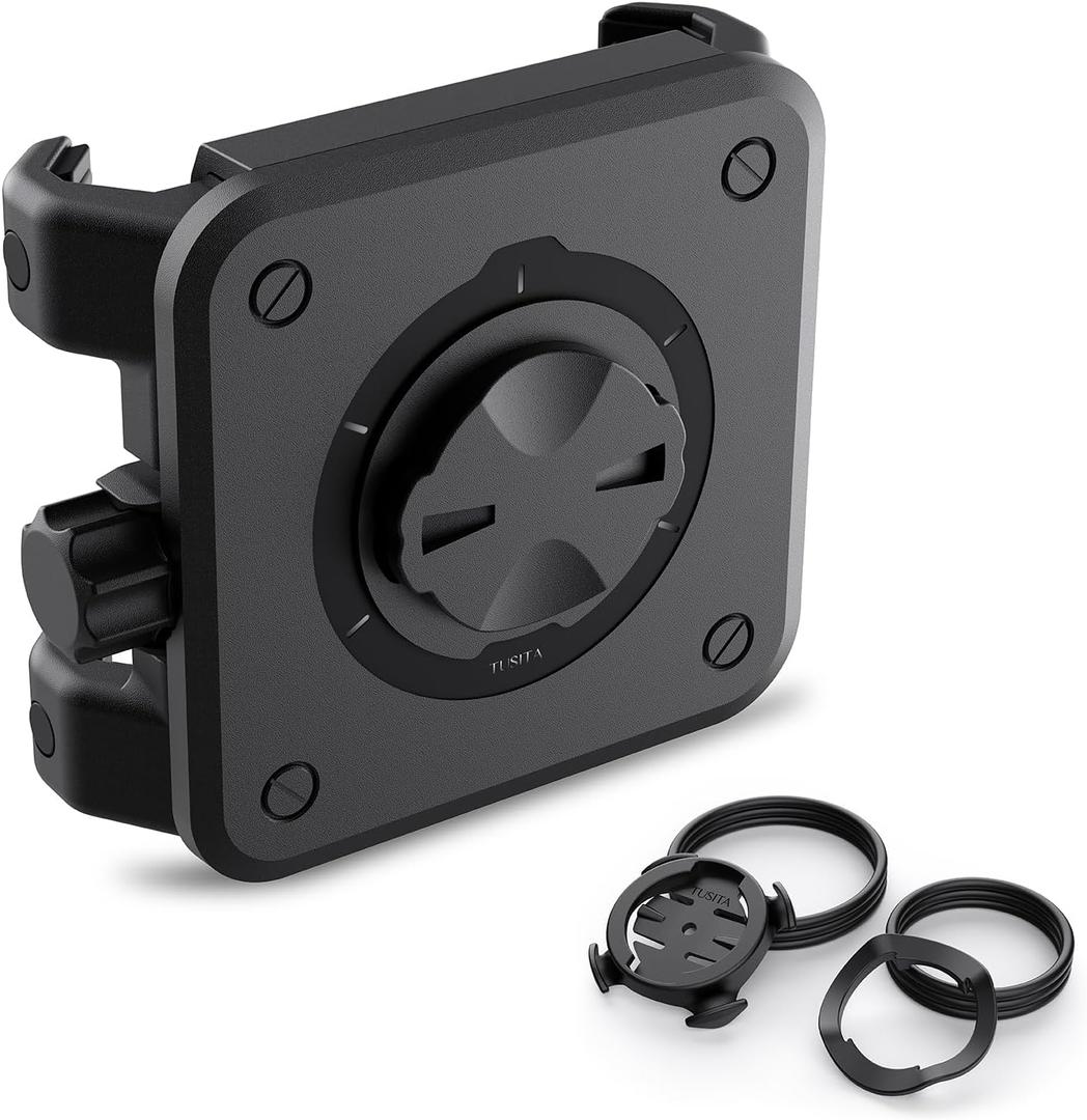 TUSITA Bicycle Phone Holder Compatible with Garmin Mount, 4.0"-6.9"