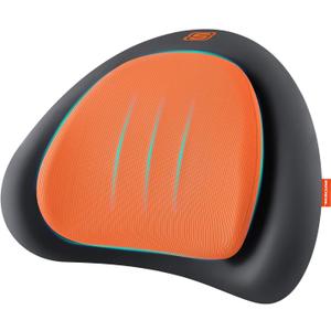 Skechers Lumbar Pillow Premium Memory Foam, Double-Layer-Office Chair Cushion for Tailbone Pain Relief,Butt Pillow for Office Chair,Car seat Cushion,Long Sitting Office Workers,and Car Drivers,Orange