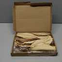 4 Pcs 16'' Mardi Gras Flowers Mardi Gras Poinsettia Flowers Artificial Extra Large Glitter Poinsettia Picks Stems Ornaments Foldable Floral for Holiday Party Decoration(Champagne Gold)