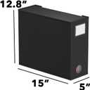 SpaceAid 5 Pack Bed Sheet Organizers and Storage, Foldable Sheet Organizer for Linen Closet, Sheets Set Folder Keeper with Window XL (Queen & King Size) Organizing Bedding Container, Black