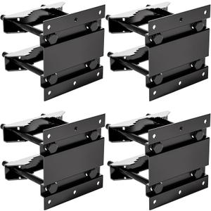 4 Pack Pole Mounting Kit, Mast Mount Brackets for Antenna, Flagpole Post Tube Clamp Holder, Street Sign Mounting Hardware for Light Poles (4 pcs)
