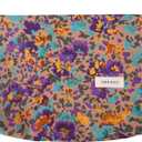 Travel Makeup Bag Zipper Pouch Fashionable Print Design, Spacious Cosmetic Bag Can Also Purse Organizer Pouches（Purple print）