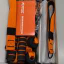 Pilates Bar Kit with Resistance Bands, Heavy Duty Pilates Equipment for Men, Training Bands with Handles for Legs, Hip, Back, Arm, Abs, Chest, Shoulders, Portable Home Gym Workout Equipment (1-Orange)