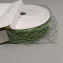 Geosar 20 Yards Green Glitter Mesh Wired Ribbon for St Patricks Day Decor Flower Bouquet Gift Wrapping DIY Craft St Patricks Day Tree Decoration (1.5 Inch)