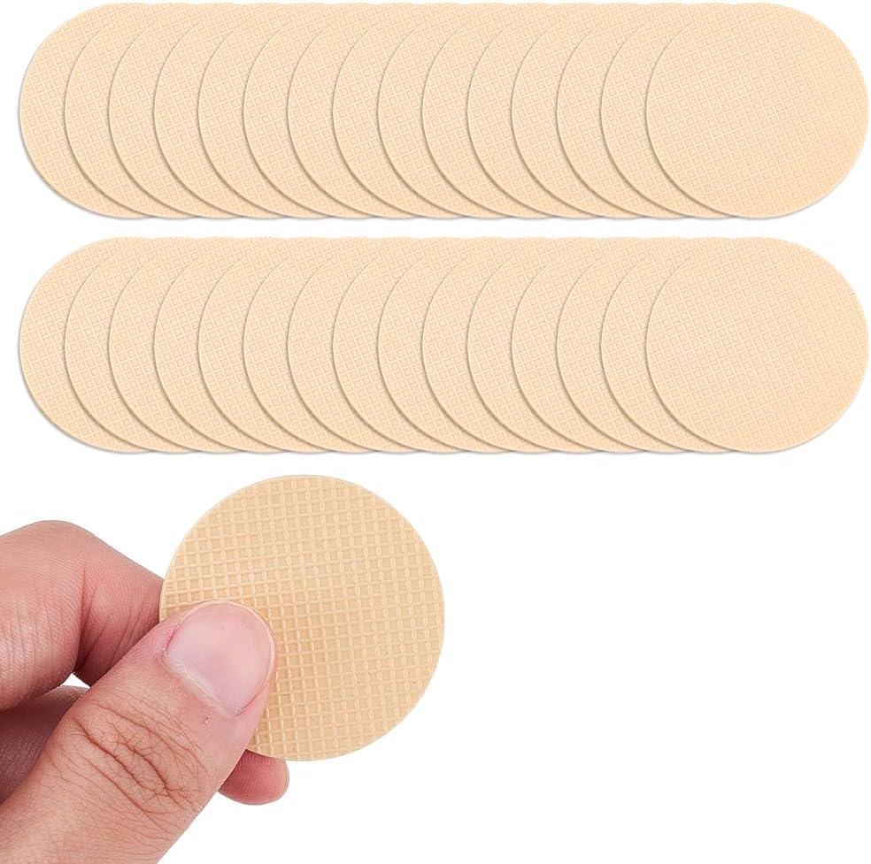 DELOGRIN 30pcs Needle Puller, Round Rubber Needle Gripper for Hand Sewing Needles 38mm/1.5inch Hand Embroidery Supplies Needle Kit Needle Puller for Heavy Weight Material and Multiple Layers of Fabric