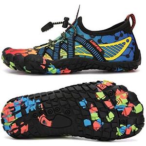 UBFEN Water Shoes for Kids Boys Girls Aqua Socks Barefoot Beach Sports Swim Pool Quick Dry Lightweight Toddler Little Big Kid, Size: 3 Big Kid