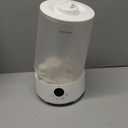 Homvana Humidifiers for Bedroom Home, 3.6 L Cool Mist Top-Fill 34H Super Long Time, Quiet 23dB, Baby Humidifier, Oil Diffuser for Large Room, House, Plant, Nursery, BPA FREE, Ultrasonic (Transparent)