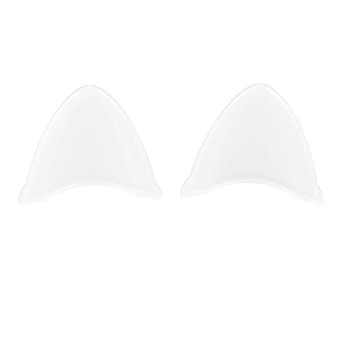 Motoforti 2pcs Cat Ears Style Attachments Helmet Decoration Accessories Self Adhesive Universal Helmet Cover Sticker for Motorcycle Bicycle Scooter White TPU