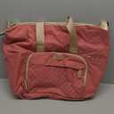 Tuwubi Diaper Bag Tote,Baby Diaper Bag with Pacifier Case Large Travel Diaper Tote Caddy for Mom and Dad Multifunction Large Baby Bag - Pink