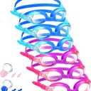 Macarrie 6 Pcs Kids Swim Goggles No Leaking Anti Fog Swimming Goggles for Kids Boys Girls with Nose Clip Earplugs, Age 3-14