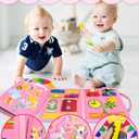 Exorany Busy Board Montessori Toys for Toddler Girl Birthday Gifts, Busy Book Sensory Learning Toys for Toddlers, Toddler Girl Airplane Car Travel Toy Educational Activities