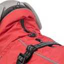 Winter Dog Coat Warm Dog Jacket Vest Waterproof Puffer Fleece Snowsuit Adjustable Buckle Leash Hole Reflective Cold Weather Parka for Small Medium Large Dogs Girl Boy  Red XL