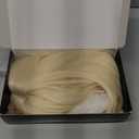 ATAYEA Blonde Bob Wig With Bangs Short Blonde Wig for Women 12 Inch Straight Bob wig with Bangs Synthetic Colorful Cosplay Daily Party Use（Platinum Blonde, 12IN）