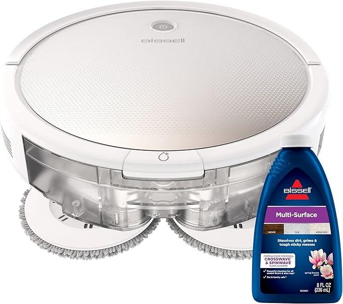 Bissell SpinWave Pet Robot, 2-in-1 Wet Mop and Dry Robot Vacuum, WiFi Connected with Structured Navigation