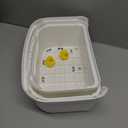 Toddler Step Stool for Potty Training, Bathroom Sink & Toilet - 2 Step Kids Poop Stool, Non-Slip Step Stool with Handles, Dual Height Stepping Stool for Kitchen Counter (Include 2 Ducks)