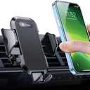 andobil 2025 Upgraded Car Phone Holder Mount for Vent, Military Sturdy Metal Clip Air Vent Phone Holder for Your Car Easy Used Cell Phone Car Mount for iPhone 16 15 14 13 12 Pro Max Samsung S25 S24 (Black)