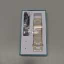 Lerobo Lightweight Resin Band Compatible with Samsung Watch 7 6 5 4 40mm 44mm Galaxy Watch 4 6 Classic 42mm 46mm 43mm 47mm Galaxy 5 Pro 45mm Active 2 40mm 42mm, 20mm Smartwatch Band for Women Men (Cream White-Starlight)