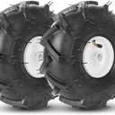 AR-PRO 11x4.00-4 Tiller Tire and Wheel Set, 3/4" Axle Bore, 2-Pack