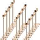 Pink Gold Candle Holders Set of 24 - Candlestick Holders for Taper Candles - Metal Material & Modern Decorative - Fits 3/4 inch Candles for Table Centerpiece, Mantel, Party, Christmas Decoration