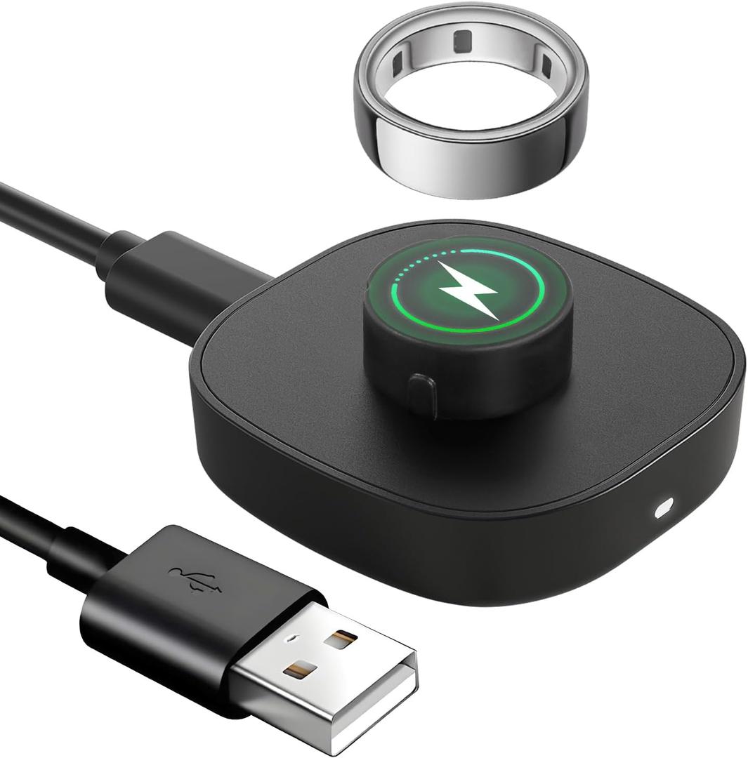 Compatible with Aura Ring Gen 4 Charger, Fast Charging Dock and USB-C Cable for Aura Gen 4 (NOT Compatible with Aura Ring 3) (Size 8)