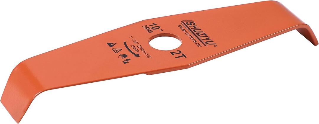10", 255x3MM-2T Bend, Arbor 1" with 7/8"-20-5/8" Washer, Weed Eater Blade, Heavy Duty Brush Cutter Blade, Steel Blade. Suitable for All Brand of Brush Cutter