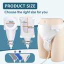 Wearable Urine Collector for Men External Catheter for Men Comfortable Secure Fit with Flexible Tubing for Everyday Home and Overnight Use, Elderly Men Blue, One Size