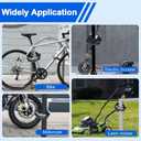 NDakter Bike Lock, 5 Digit Combination Heavy Duty Anti Theft Bicycle Chain Lock, 2.62/3.2/4.27/5/6Ft Long, High Security Resettable, Suitable for Bike, Scooter, Door, Gate, Fence-4/6mm Thick