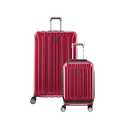 Delsey Luggage Helium Titianium 2 Piece Set (21"/29") Lightweight Suitcases (Black Cherry)