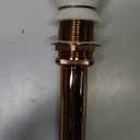 Renovators Supply Manufacturing Bathroom Sink Drain 1 1/4 In. OD Rose Gold Pop Up Sink Drain With Overflow