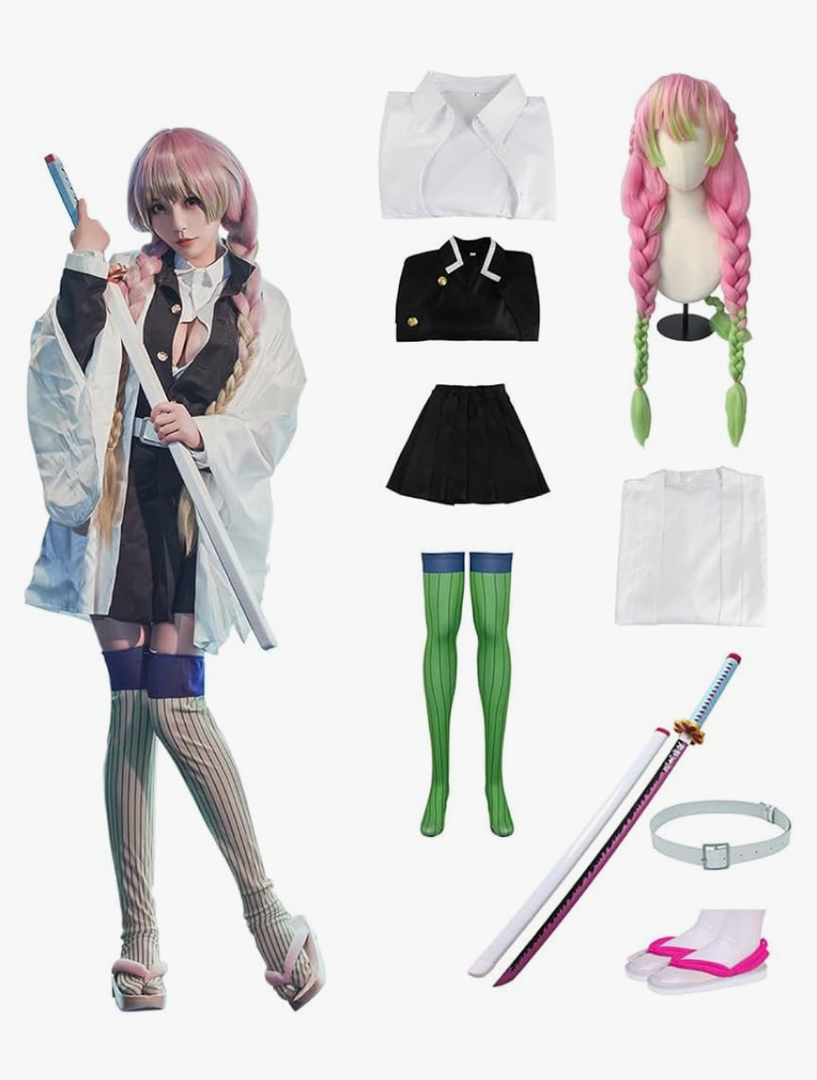 Full Set Men Anime Cosplay Costume For Tanjiro Party Role Costume Kimono Outfit Including Shoes Wig Sword XXL Full Set Men Anime Cosplay Costume For Tanjiro Party Role Costume Kimono Outfit Including Shoes Wig Sword XXL