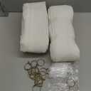 92 Inch Long Pinch Pleat Linen Curtains for Living Room 2 Panels Set Natural Cream Boho Semi Sheer Light Filtering Neutral 92 Inch Pleated Curtain with Rings Hooks Floor Ceiling Bedroom Window