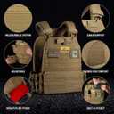 Amstaff Tactical Weighted Vest - Adjustable Weight Vests - Versatile Wearable Vest for Fitness Workouts, Strength and Endurance Training, Running
