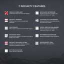 DocuGard Standard Blue Marble Top High Security Check Paper - Laser/Inkjet Printer Compatible - 11 Security Features - 500 Blank Business Checks