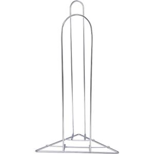 SSWBasics Chrome Clothing Hanger Holder (Fits 50-75 Hangers) Lightweight and Portable Laundry Room and Retail Hanger Organizer Stacker for Adult Size Hangers