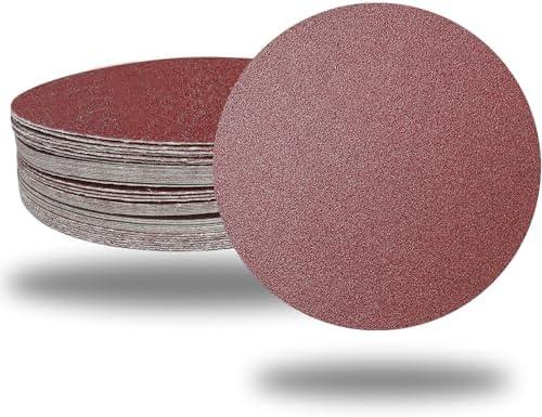 Premium 60 PCS 6" PSA Sanding Discs - 10 Each of 80 100 120 180 240 400 Grit - 6 Inch Self Adhesive Stickyback Sandpaper Discs for DA Sander, Sand Automotive Car Paint, Woodworking Wood, Metal
