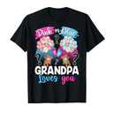 Bears Pink Or Blue Grandpa Loves You Gender Reveal T-Shirt Size M