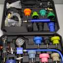 Orion Motor Tech Coolant Pressure Tester Kit, 31pc Master Coolant Vacuum Refill Kit with 23 Radiator Adapters, Radiator Cooling System Pressure Tester Kit with Vacuum Pump Vacuum Purge & Refill Tool