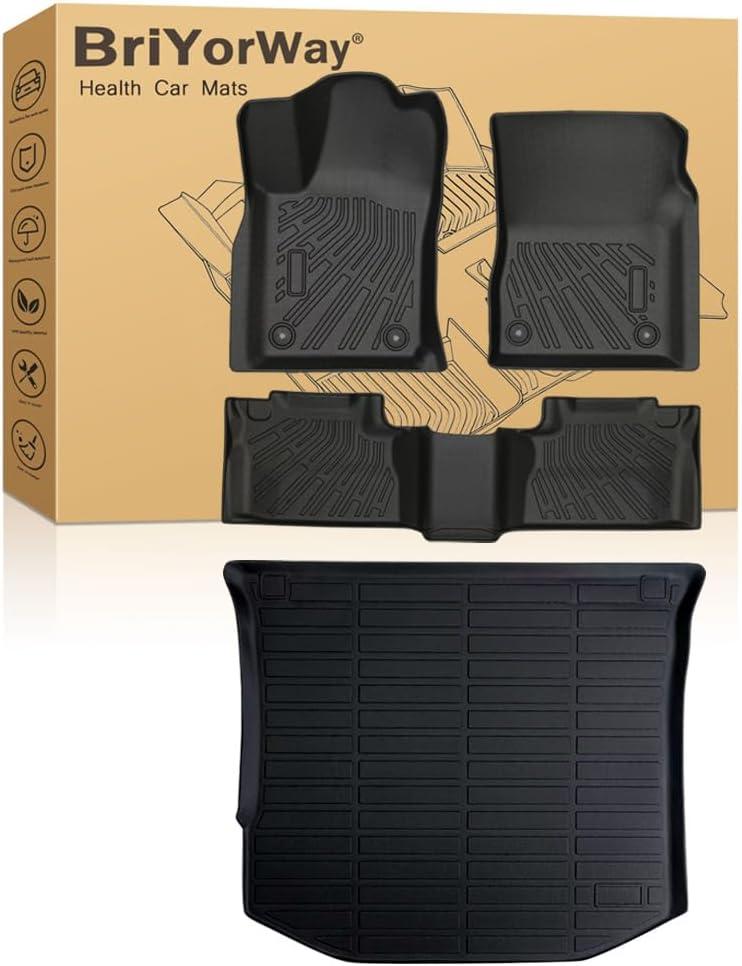 Car Floor Mats for Jeep Grand Cherokee 2016 2017 2018 2019 2020 2021 Accessories (Non L), for Jeep Grand Cherokee All Weather Automotive Floor Mats & Cargo Liner