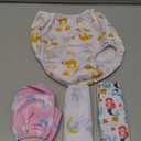 Waterproof Diaper Covers for Girls Good Elastic Rubber Swim Diaper Cover for Toddler Girl Underwear & Swimming Diapers Size 5t (5T (4 Count))