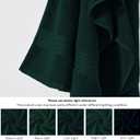 COZYART Deep Forest Green Bath Towel Set, Cotton Towel for Bathroom, Thick Soft Absorbent Bathroom Set of 6 with 2 Bath Towels, 2 Hand Towels, 2 Washcloths, 650 GSM