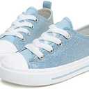 ToandonToddler Kids Sneakers Sparkle Fashion Glitter Sequins Canvas Shoes 8