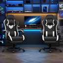 Gaming Chair Ergonomic Gamer Computer Office Chair,Footrest Lumbar Support, Oversized