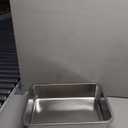 Enclosed Stainless Steel Cat Litter Box with Lid, XL Extra Large Litter Box for Big Cats, Metal Litter Pan High Sided, Never Absorbs Odors, Anti-Urine Leakage, Easy Cleaning, Include Scoop (B--Dark Gray)