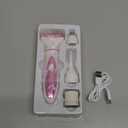 Electric Razor for Women Men,4 in 1 Painless Ladies Wet & Dry Body Razors and Facial Hair Remover,Rechargeable Led Display Hair Removal Kit for Nose Face Body Leg Bikini Hair (Light Purple)