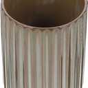 Luxshiny Retro Striped Water Mug 4Oz Vintage Porcelain Tea Cup Lightweight Beverage Cup for Home and Office Use (9.7X7.2CM, Gray)