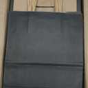 Joybe 50 Pack 8x4.75x10 Inch Medium Black Kraft Paper Bags with Handles Bulk, Craft Paper Gift Bags for Party Favors Grocery Retail Shopping Business Goody Merchandise Take Out Blank Sacks (50pcs)